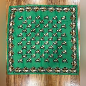 One of a kind vintage gold carriage scarf!